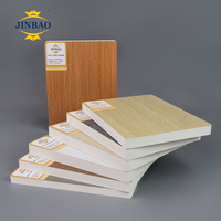 Panneau en mousse PVC bois JINBAO Factory, haute densité, blanc, 1220*2440mm, 18mm, 4*8 pieds, pour armoire de salle de bain