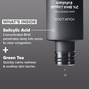 Tonique facial à l'acide salicylique Greenlem Manufacturer/Pirvate Label, anti-acné, atténue les cicatrices d'acné, resserre les pores, réparation du visage - Product Image 3