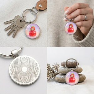 <span class=keywords><strong>Porte</strong></span>-clés en métal simple face Pokémon, motif fruit mignon, décoration de sac à dos, petit cadeau - Product Image 4