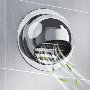<span class=keywords><strong>Rejilla</strong></span> de Ventilación Redonda Moderna para Exteriores, Resistente a la Lluvia, de Acero Inoxidable SS304, Cubierta de Ventilación de Pared, <span class=keywords><strong>Rejilla</strong></span> Protectora Contra la Intemperie, para Hogar, Eayvent HVAC - Product Image 4