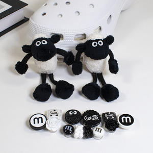 Nuevos accesorios, <span class=keywords><strong>figura</strong></span> de cordero de felpa de dibujos animados, zapatos, accesorios decorativos de flores, hebilla de zapato extraíble - Product Image 4