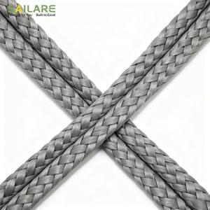 Cordon creux léger résistant aux UV fabriqué par le fabricant, tressé à 12 brins, 2 mm, 3 mm, 4 mm, 5 mm, corde en UHMWPE pour applications extérieures - Product Image 2