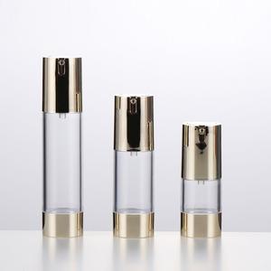 ขวดปั๊มสเปรย์โลชั่นแบบไม่มีอากาศ พลาสติกทรงกลม ขนาด 15 มล. 30 มล. 50 มล. รูปทรงตัวยู แบบกำหนดเอง - Product Image 1