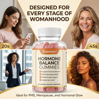 Gummies d'équilibre hormonal OEM pour femmes – Compléments nutritionnels PMS Matcha pour la peau et les cheveux – Gummies naturels pour l'équilibre hormonal féminin