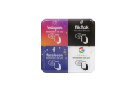 Étiquette Nfc imprimée personnalisée 13.56Mhz puce NFC 144 octets Google Nfc cartes d'examen étiquette de MENU RFID époxy pour la commande de menu de restaurant