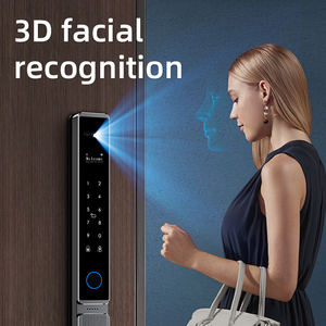 Prix usine serrure de porte coulissante en aluminium étanche Wifi Tuya serrure intelligente avec caméra serrures à combinaison numériques pour Double porte - Product Image 4