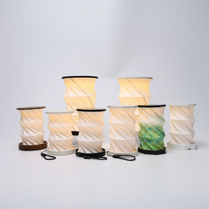 Lampe en papier pliable ronde de poche à commande tactile, rechargeable par USB, abordable, pour la décoration intérieure et les souvenirs - Product Image 4