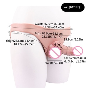 Conjunto de Pene Hueco Usable, Pantalones de Cuero con Simulación de Pene, Silicona Suave de una Pieza, Productos para Adultos con Pene Agrandado - Product Image 3