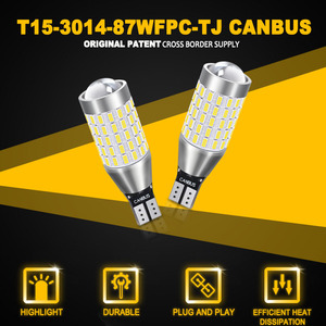 JIACHI FACTORY Haute Qualité w16w T15 Led Ampoules Canbus <span class=keywords><strong>Lampe</strong></span> Pour Voiture Accessoires Auto 921 912 T16 Feu de Recul 12v 24v 3014 87SMD - Product Image 3