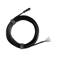 Connecteur électrique M12 5 broches personnalisé, mâle/femelle, pour éclairage solaire LED, étanche, pour moto et automobile, avec gaine en nylon/PVC, faisceau de câbles