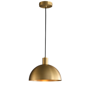 MEEROSEE Gold Pendant Light <strong>Copper</strong> Pendant Lights Kitchen Island Farmhouse Dome Pendant <strong>Lamp</strong> for Hallway Dining Room 400K3330 - Product Image 1
