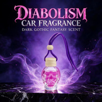Nouvelle Collection – Désodorisant Voiture Crâne Halloween 8ml – Parfum Longue Durée en Verre Décoratif – Type Suspendu – Fabriqué en Chine