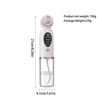 Nettoyeur de pores à bulles d'eau sous vide doux personnalisé avec logo, en plastique, pour usage domestique, petit appareil facial Hydra, éliminateur de points noirs