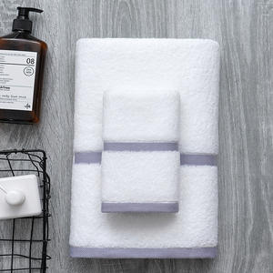 Ensemble de serviettes de bain en coton antimicrobien écologique de luxe, couleur unie, douces et absorbantes, pour hôtel et <span class=keywords><strong>spa</strong></span>, comprenant des serviettes pour <span class=keywords><strong>les</strong></span> mains et le visage - Product Image 5