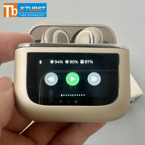 2024 Tai nghe không dây với tiếng ồn hủy bỏ ANC thể thao Tai nghe tai nghe thông minh LCD màn hình cảm ứng <span class=keywords><strong>microphone</strong></span> V8 T8 Tai nghe - Product Image 3
