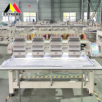 Machine à broder les t-shirts multi-aiguilles à 4 têtes, haute pression, plate, informatisée, automatique, 1200 tr/min, pour usage domestique, nouvelle vente au détail