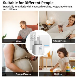 SIXWGH <span class=keywords><strong>Programable</strong></span> Ewelink Smart Socket Timer Función Wi-Fi Controlado 16A EU Plug Bar Diseño Ahorro de energía No necesita red - Product Image 5