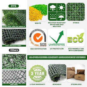 Paneles de Césped Artificial DYG para <span class=keywords><strong>Pared</strong></span>, Jardín, Patio Trasero, Panel de Césped Artificial, Decoración de <span class=keywords><strong>Pared</strong></span> Verde, Paneles de Seto de Boj Artificial - Product Image 5