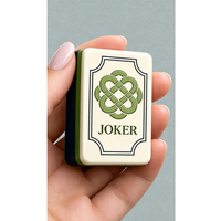 Tuiles de Mahjong Américaines de Luxe en Acrylique à Trois Couches, Peintes à la Main avec Motifs Floraux, Cadeau Classique en Stock, Livraison Rapide, Prêt à Expédier