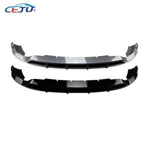 Nero lucido ABS carbonio Look B stile auto paraurti anteriore Spoiler mentoniera per <span class=keywords><strong>Mercedes</strong></span> Benz <span class=keywords><strong>GLC</strong></span> 300 X254 C254 2023-2025 - Product Image 2