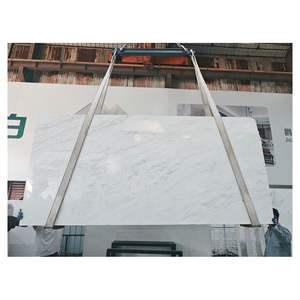 Losa de mármol no poroso de mármol blanco glaciar, azulejo de mármol acentuado, encimera de mármol de sacristía para templo - Product Image 5