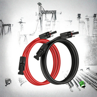 Câble d'extension solaire 30A MC4 vers MC4, fil PV avec isolation XLPE étanche, connecteurs mâle-femelle pour usage industriel