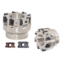 Fraise à alimentation rapide LN11/LN15 M4 pour centre d'usinage CNC, fraise à ébavurer carrée pour plaquettes LNGU11/LNGU15