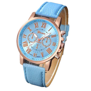 Ensemble de montres élégantes pour femmes, bleu, avec bracelet, collier et boucles d'oreilles en cristal en forme de cœur, montre à quartz analogique tendance - Product Image 2