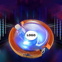 Refroidisseur de processeur multiplateforme, ventilateur de refroidissement de 90 mm, dissipateur thermique plaqué cuivre pour Intel LGA775 LGA1155 AMD toutes séries