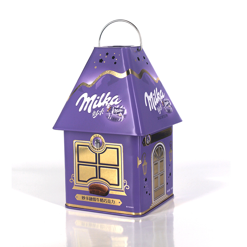 Nouvelle Maison Forme Boîte Cadeau Bonbons Chocolat Emballage Cadeau Boîte Avec Poignée