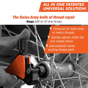 Outil de réparation de filetage externe universel en métal durable DEM. Remplace facilement des centaines de matrices. Poursuit automatiquement - Product Image 4