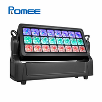 Projecteur mural LED RVBW couleur pleine 24*20W pour extérieur, avec tête mobile DMX512, idéal pour DJ, événements, spectacles, mariages et scènes