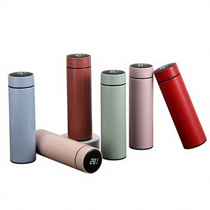 Termo Personalizado de Acero Inoxidable 304 con Aislamiento al Vacío, Pantalla de Temperatura, Rendimiento Térmico de 6-12 Horas, Portátil - Product Image 1