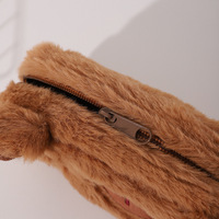 Pochette de papeterie multifonctionnelle Capybara, sac de rangement pour stylos, grande capacité, peluche, mignon, personnalisé, trousse scolaire pour filles