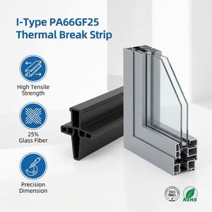 Profil isolant en polyamide durable PA66GF25 de type cavité pour fenêtres, portes et murs-rideaux modernes en aluminium - Product Image 1