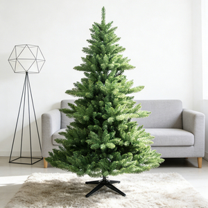 Arbre de Noël de luxe extérieur en PVC en forme de <span class=keywords><strong>sapin</strong></span>, facile à installer et démonter, avec branches épaisses en métal pour les fêtes - Product Image 1