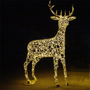 Diseño 2026, <span class=keywords><strong>Reno</strong></span> Navideño LED Multicolor, Decoración para Halloween, Bodas y Hogar, Luz con Motivo de <span class=keywords><strong>Reno</strong></span> 3D, Resistente al Agua para Exteriores - Product Image 1