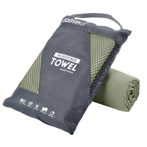 DF453 Serviettes en microfibre légères, portables, à séchage rapide, personnalisées en vert, orange, bleu, noir, rouge, différentes tailles - Product Image 3