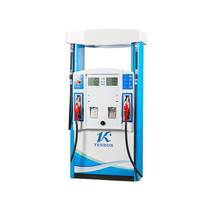 Distributeur de carburant en acier Yuanheng YHJX03, 2 pompes de distribution à tuyau (pompe à palettes Bennett), compteur Tatsuno, 5-50 LPM, personnalisable, haute vitesse