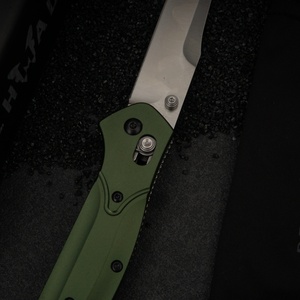 มีดพับ Osborne BM940 ด้ามอลูมิเนียมอัลลอยสีเขียว ใบมีดสแตนเลส ขนาด 3.5 นิ้ว ระบบล็อคแบ็ค ความยาวรวม 7.5 นิ้ว DIY OEM - Product Image 4