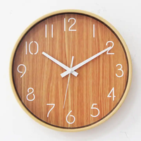 Horloge murale numérique moderne Hendery de 12 pouces, style antique, chiffres arabes personnalisables, design élégant pour salon