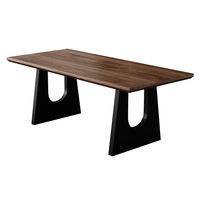 Table scandinave en bois massif à grande planche Maison Style Antique Table à manger de luxe légère Bureau d'étude familial