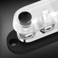 Barre omnibus 3/8, bloc de distribution d'alimentation 6 voies, 300A, borne M10, barre omnibus robuste avec couvercle pour applications automobiles et marines