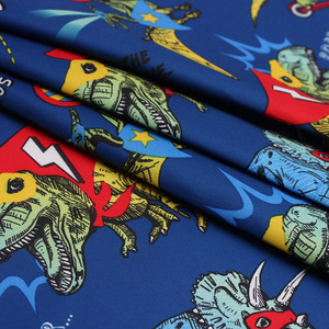 Tessuto Pongee 300T Resistente alle Pieghe con Motivo Dinosauro, Fornitura all'Ingrosso per Abbigliamento Sportivo per Bambini e Giacche Leggermente Imbottite - Product Image 5
