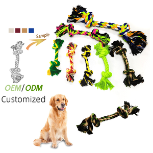 Fabrika özel Pet eğitim köpek çiğneme oyuncakları interaktif oyuncaklar köpek diş temizleme köpek dolması halat oyuncakları - Product Image 1