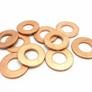 Copper Thrust Washer Flat Washer Spacer Brass Clear Nylon Plain Washer Split Wrapped Flange ,sleeve Customized -40~+150 CN;ZHE