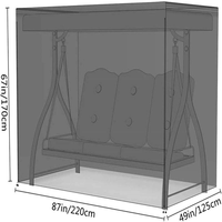 Housses de protection pour chaises et tables d'extérieur en tissu Oxford imprimé de qualité, imperméables, résistantes aux UV, pour meubles de jardin, toutes saisons