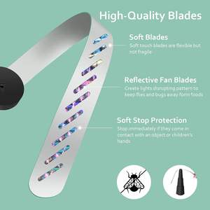 Ventilateur Répulsif Anti-Mouches Cylindrique Télescopique Automatique à Propulsion par les Lames, Contre les Mouches <span class=keywords><strong>et</strong></span> les Moustiques, Emballage en Boîte Colorée pour Cuisine - Product Image 6