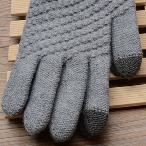 Gants magiques en laine, mitaines en acrylique, gants chauds d'<span class=keywords><strong>hiver</strong></span>, tricotés extensibles, compatibles écran tactile, pour femmes et hommes, usage quotidien, jacquard, <span class=keywords><strong>hiver</strong></span> - Product Image 6