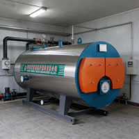 Caldera Industrial Horizontal de Agua Caliente por Condensación a Presión Atmosférica, de Tubos de Agua, a Gas Natural, con Recuperación Automática de Calor Residual de Alto Rendimiento
